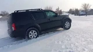 Nissan pathfinder r51 на мелком снегу