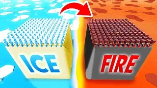 Future ICE Island VS Medieval FIRE Island (Funny Ancient Warfare 3 Gameplay)