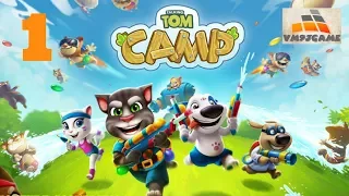 TALKING TOM CAMP Gameplay Walkthrough Part 1 - WILD CATS (iOS, Android)