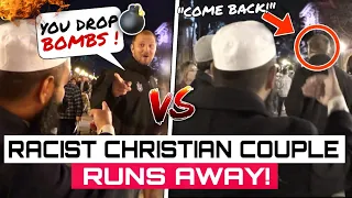 HEATED DEBATE🔥CHRISTIAN Couple Turns RACIST after Failing to Answer + SHAHADA!