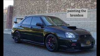 painting brembos on a budget! *sold my wheels*