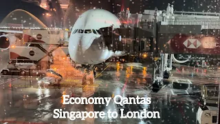 Fly economy on Qantas - Singapore to London