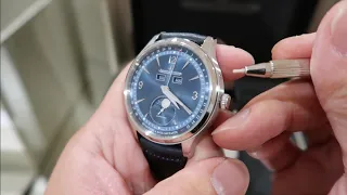 How to set up or adjust the complications on the Jaeger LeCoultre JLC Master Control Calendar watch?