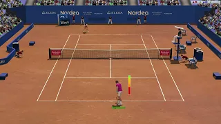 Full Ace Tennis Simulator with FA Mod 1.5: Rafael Nadal vs Roger Federer: 3-6