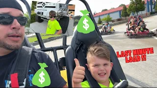 Last Minute $1300 Load !! Racing Go Karts and Finally fixing our 18” lifted RAM 2500