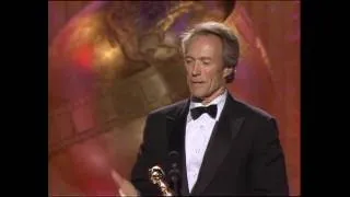 Clint Eastwood Wins Best Director Motion Picture - Golden Globes 1989