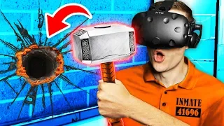 Making SECRET HAMMER To BREAK OUT OF PRISON (Prison Boss VR Funny Gameplay)