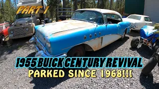 1955 Buick Century has been parked almost 55 years!!!