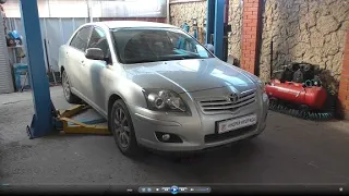 Вибрация на кузов из за подушки двигателя на Toyota Avensis 2,0 Тойота Авенсис 2007 года