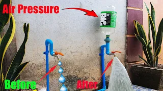 Amazing idea to fix PVC pipe low pressure water to strong water  |Save many no need to use a motor|