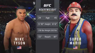 Mike Tyson vs. Super Mario - EA Sports UFC 4 - Boxing Stars 🥊