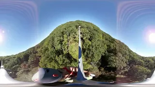 Noah and Savannah Above the Treetops