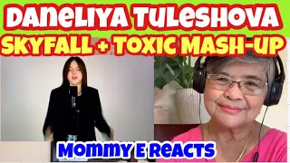 Daneliya Tuleshova - Skyfall + Toxic (Mash-up) | Mommy E Reacts