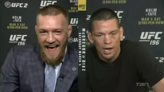 Conor McGregor Nate Diaz TSN Heated Interview