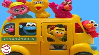 Count Sesame Street Toys Sesame Street Bus Challenge Elmo Abby Oscar & More!
