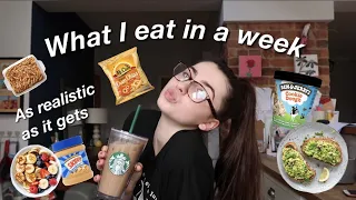REALISTIC WHAT I EAT IN A WEEK as a teenager