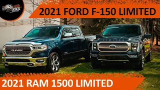 2021 Ford F-150 Limited vs. 2021 Ram 1500 Limited | Сравнение люксовых пикапов