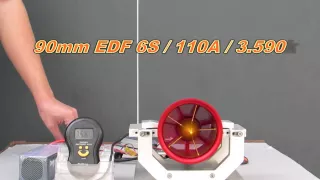 JP 90mm EDF 6S Testing video