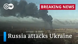 Explosions and air raid sirens heard in Ukraine as Russia launches attacks | DW News