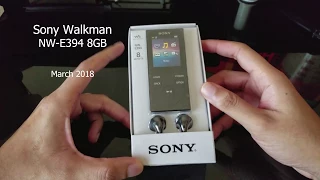 Sony NW-E394 8GB Black Walkman Unboxing Overview