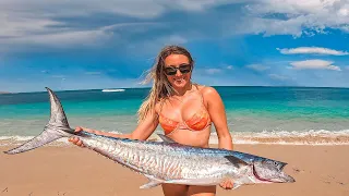 Never Thought I'd Land this Spanish Mackerel | Catch & Cook