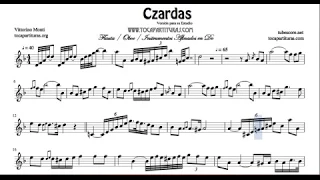 Czardas Sheet Music for Flute Violin and Oboe Treble Clef Instruments