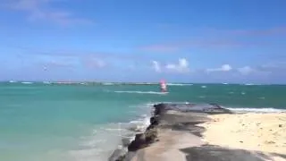 Windsurfing in Kailua, Hawaii