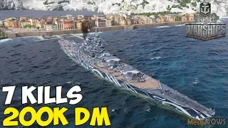 World of WarShips | Alsace | 7 KILLS | 200K Damage - Replay Gameplay 4K 60 fps