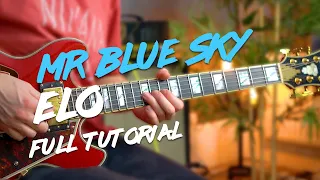Play Mr Blue Sky by ELO - FULL Guitar Tutorial!