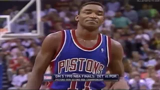 Isiah Thomas - 29-Point Finals MVP Performance vs. Blazers (1990)