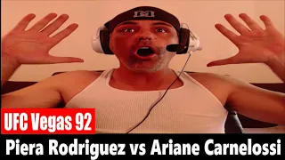 UFC Vegas 92: Piera Rodriguez vs Ariane Carnelossi REACTION