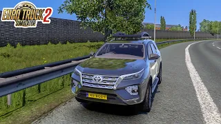 Toyota Fortuner 🔥 Crashes Realistic Car Game - Euro Truck Simulator 2 - Logitech g29 Gameplay