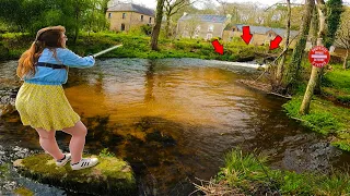 Le propriétaire nous autorise à pêcher dans son jardin, y a-t-il du poisson ???