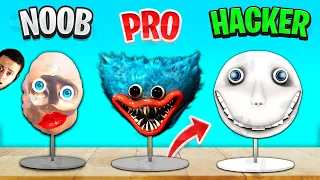 NOOB Huggy PLASTILINA vs HACKER OMUL LA GEAM! Cine castiga ?