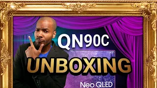 NEW! Samsung QN90C 55" Unboxing, Assembly, And First Impressions!!
