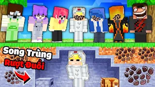 TÔ GÀ THỬ THÁCH 24H CHẠY THOÁT KHỎI LÀNG SINH TỐ SONG TRÙNG TRONG MINECRAFT MAN HUNT