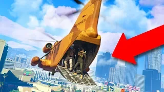 HOW MANY PEOPLE CAN YOU FIT IN THE BACK OF A CARGOBOB?? | GTA 5 THUG LIFE #183