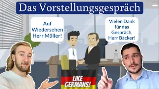 Vorstellungsgespräch | Job Interview | Deutsch lernen | Learn German | Like Germans