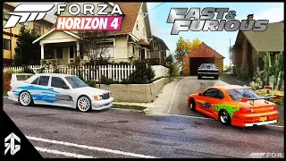 Forza Horizon 4 - THE FAST AND THE FURIOUS JESSE'S DEATH AND DRAG RACE SCENE RECREATED (FH4)