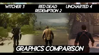 Red dead Redemption 2 "GRAPHICS COMPARISON" VS Witcher 3 VS Uncharted 4 VS God of War VS AC Unity