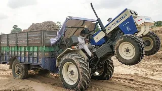 Swaraaj Tractor ⚡Power | Solis Tractor Power | Swaraaj Vs Solis Tractor | Swaraaj With Loaded trolly