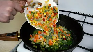 Жареный Рис с Яйцом за 5 Минут | Простой рецепт в одной сковороде