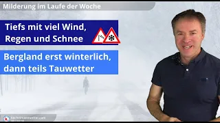 Tiefs bringen Regen, Wind und anfangs auch noch Schnee - Weiter kein richtiges Winterwetter in Sicht