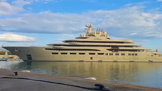 Dilbar Megayacht spotted, anchored in the bay of Monaco! |  @Emman’s Vlog FR