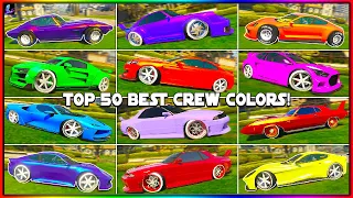 The Top 50 Best Modded Crew Colors In GTA 5 Online! (Bright Colors, Secret Neon, & More!)