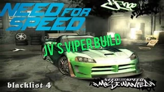 Need For Speed 2015 Car Builds : JV'S DODGE VIPER ( NFS MOSTWANTED 2005 )