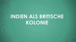 Indien als britische Kolonie