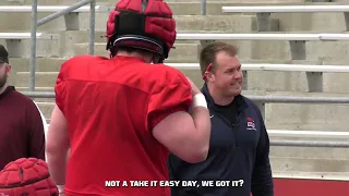 Football Spring Practice Mic'd Up - Coach Mike McClanathan