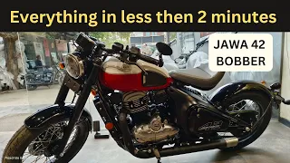 Jawa 42 bobber. Everything in less than 2 minutes. @roadrideexpert