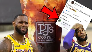 WOKE PJ's Coffee CANCELS Franchisee over LEBRON JAMES getting CLAPPED BACK at over TWEETS!